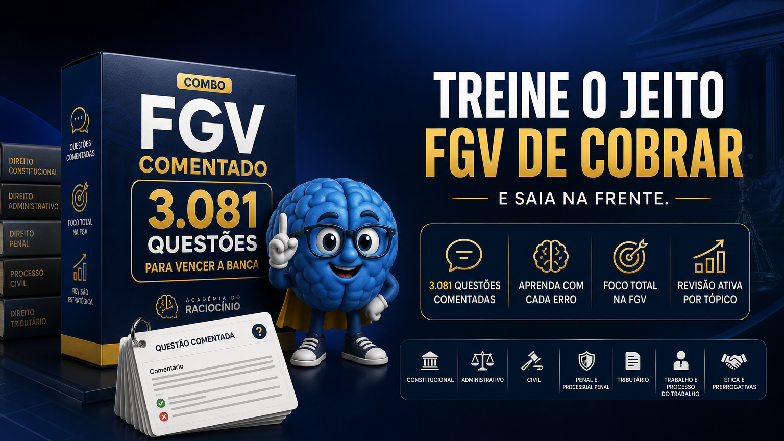 Combo FGV Comentado: 3.081 Questões para Vencer a Banca