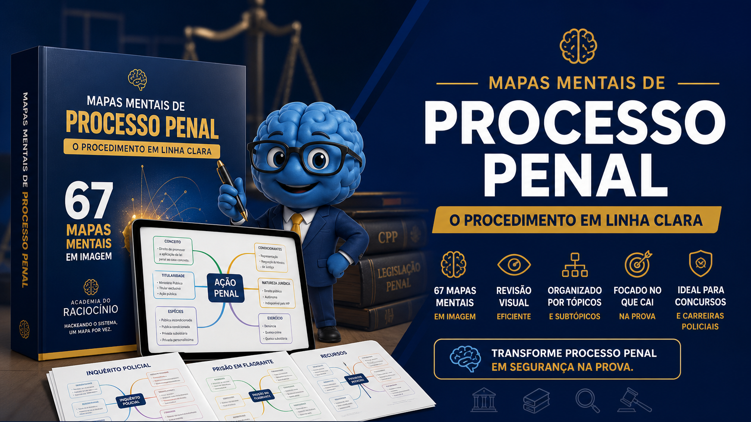 Mapas Mentais de Processo Penal: O Procedimento em Linha Clara