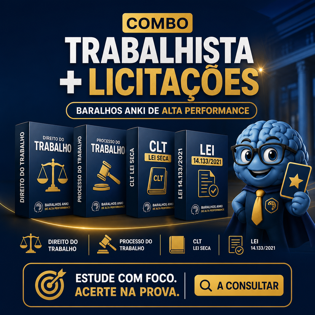🔥 COMBO TRABALHISTA + LICITAÇÕES