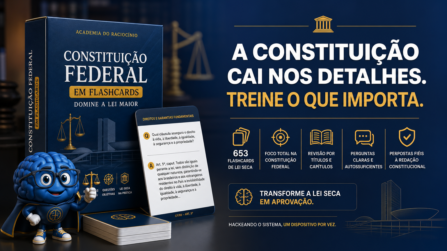 Constituição Federal em Flashcards: Domine a Lei Maior