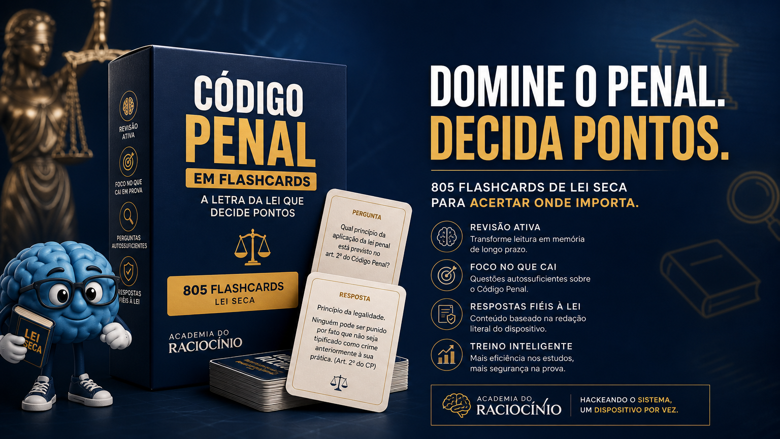 Código Penal em Flashcards: A Letra da Lei que Decide Pontos