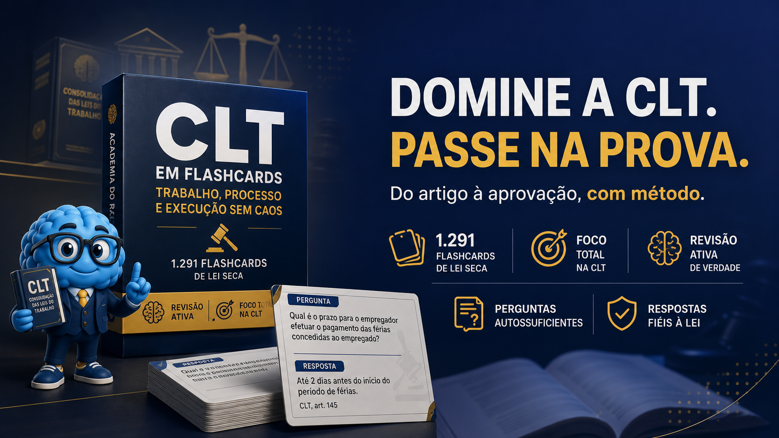 CLT em Flashcards: Trabalho, Processo e Execução sem Caos