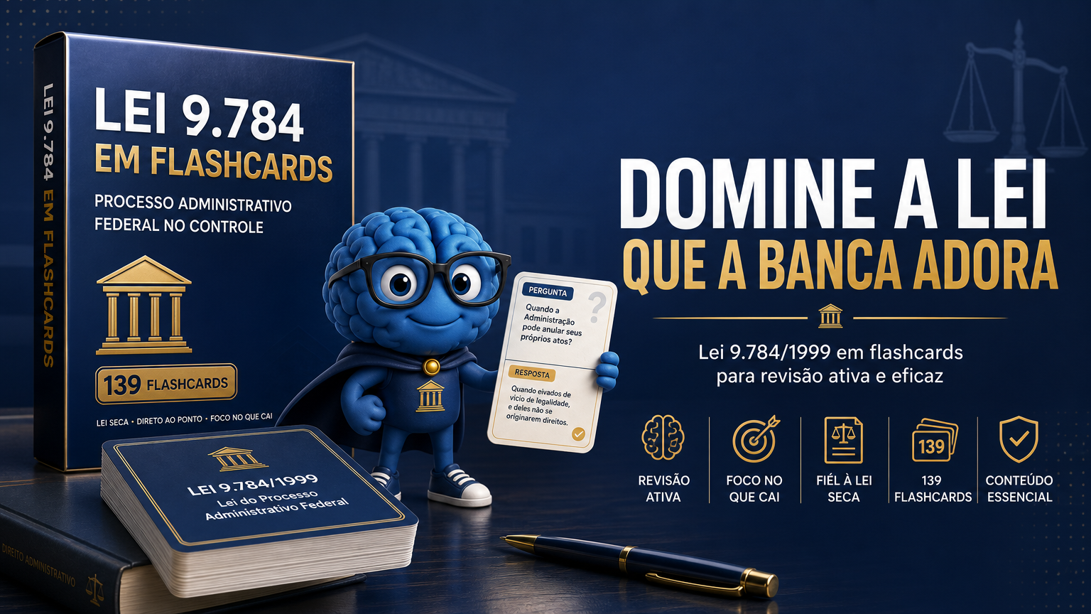 Lei 9.784 em Flashcards: Processo Administrativo Federal no Controle