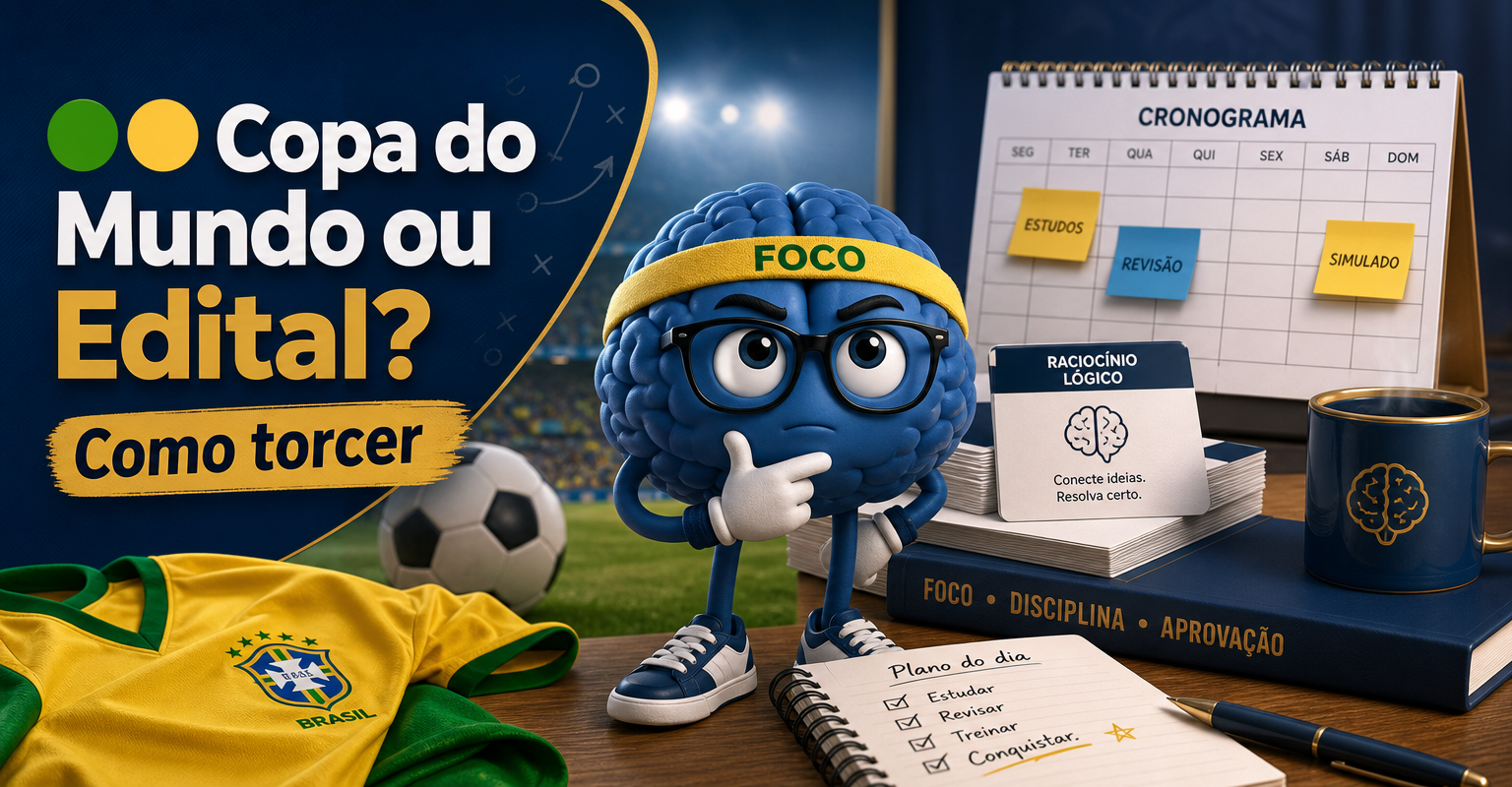 🟢🟡 Copa do Mundo ou Edital? Como torcer pela Seleção sem levar cartão vermelho nos estudos!