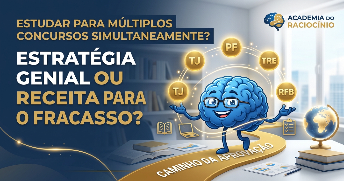 Estudar para Múltiplos Concursos Simultaneamente: Estratégia Genial ou Receita para o Fracasso?