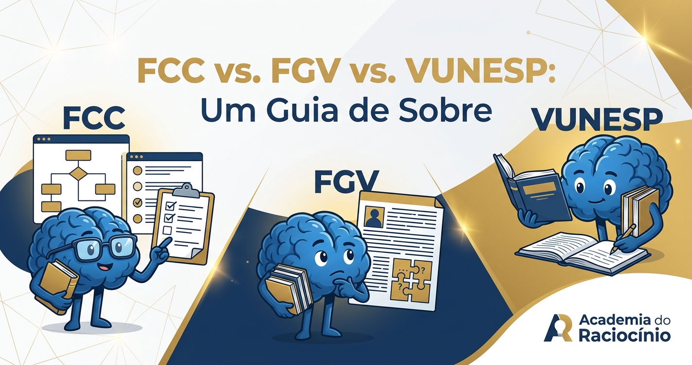 FCC vs. FGV vs. VUNESP: Um Guia de Sobrevivência para Cada Personalidade de Banca